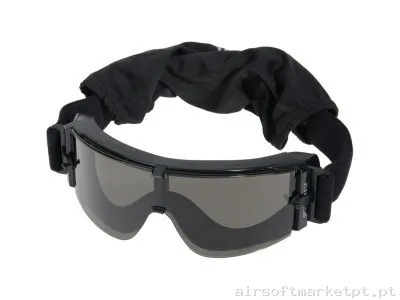 Oculos 3 Lentes Delta Tactics Preto — Proteção Ocular & Facial — Airsoft Market PT (foto 2)