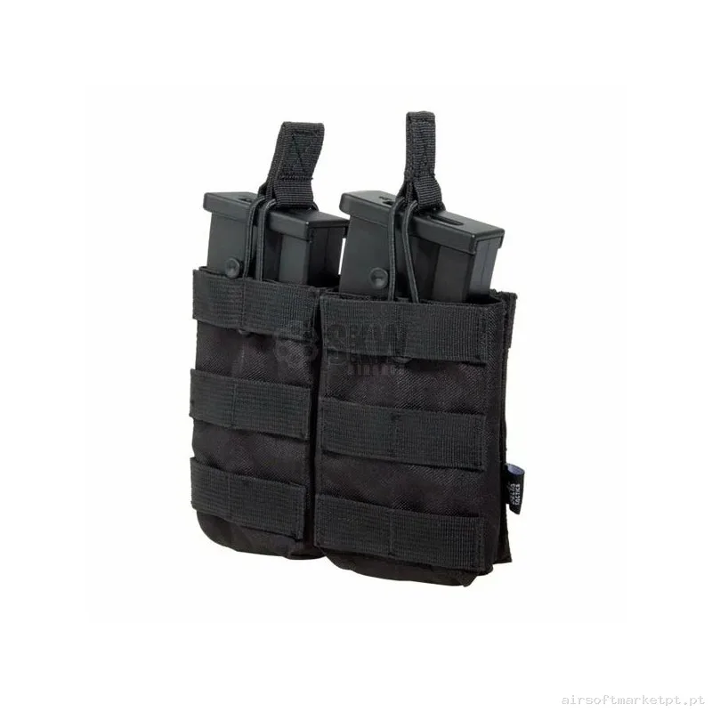 Pouch AK,G36,SR25 Molle Doble Delta Tactics - Negro — Coletes & Rigs — Airsoft Market PT