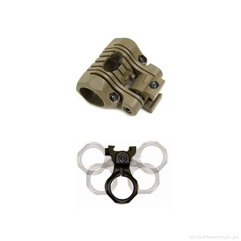 Anilla Para Linterna Multiposición Ajustable - Tan — Lanternas & Lasers — Airsoft Market PT