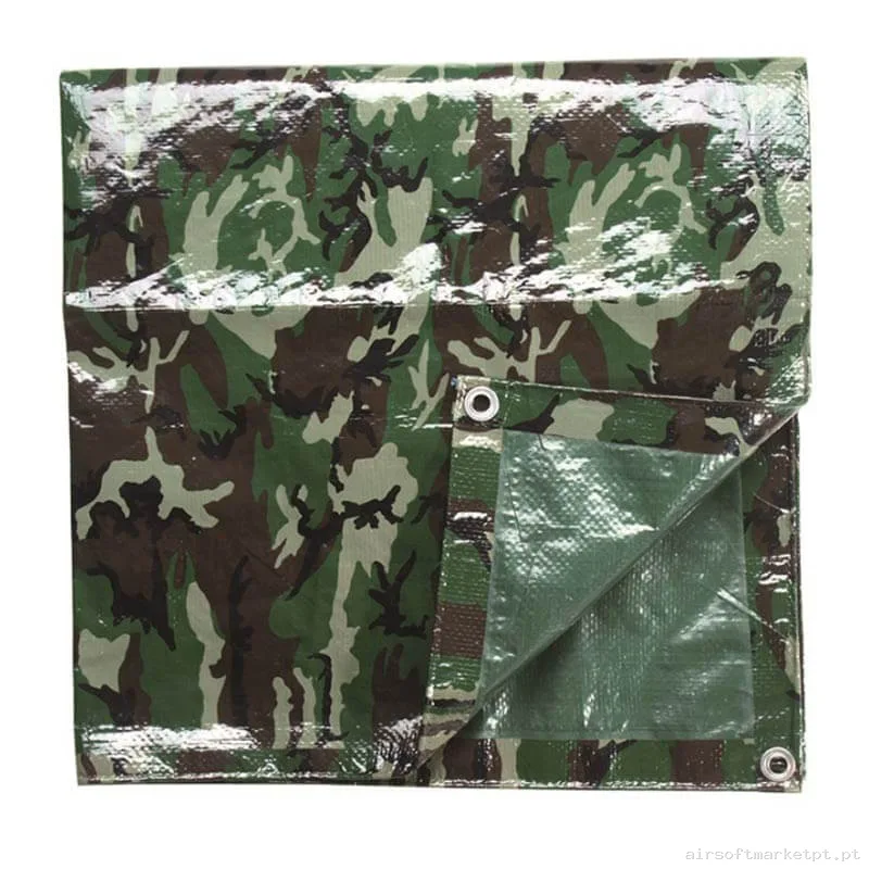 Toldo Universal Táctico Impermeável Mil-Tec 190x300cm Woodland — Outros — Airsoft Market PT