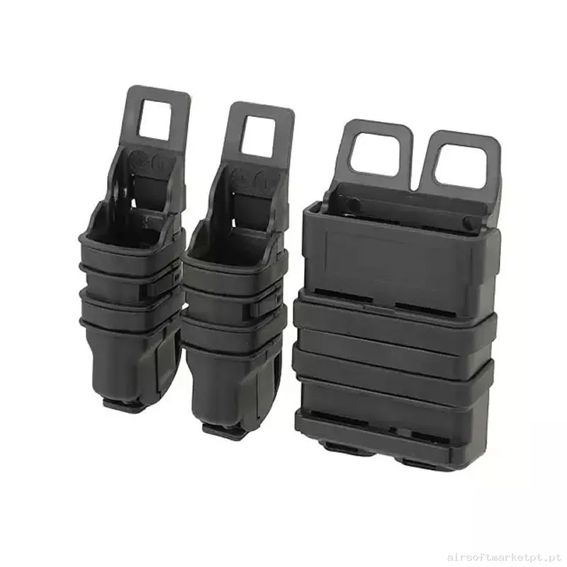 JUEGO DE POUCH DE POLÍMERO PARA CARGADORES - NEGRO FMA — Coletes & Rigs — Airsoft Market PT
