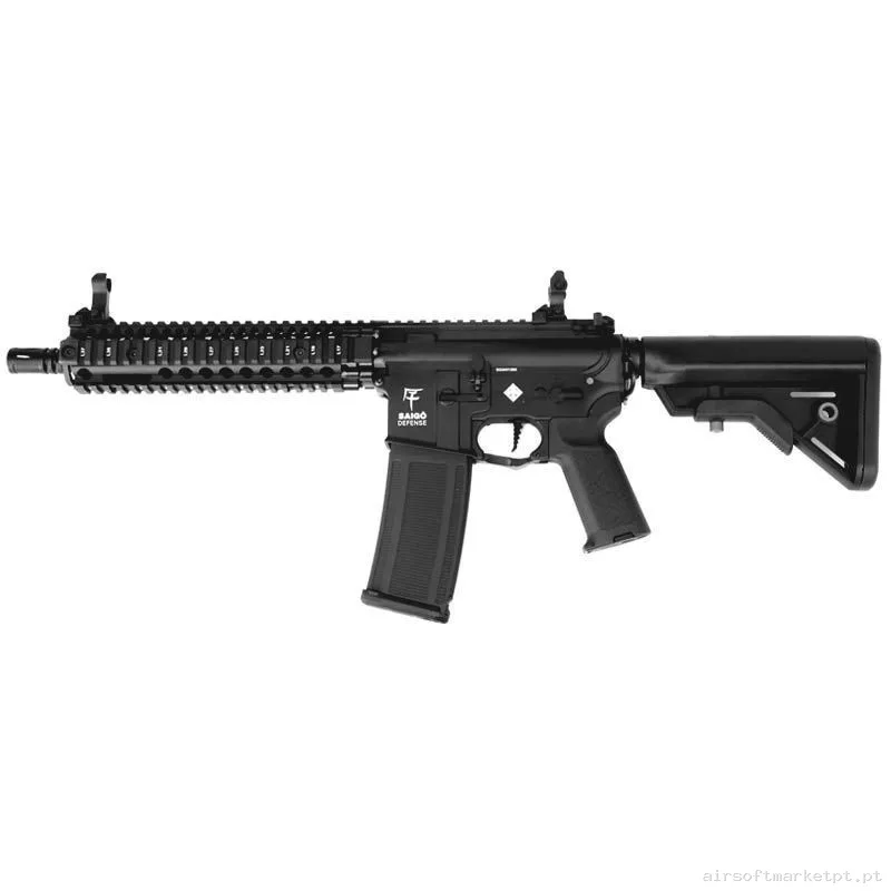 Replica Aeg Bushido Jin Negra Mk18 Etu Full Metal- Saigo Defense — Rifles de Assalto (AR/M4/AK) — Airsoft Market PT (foto 2)