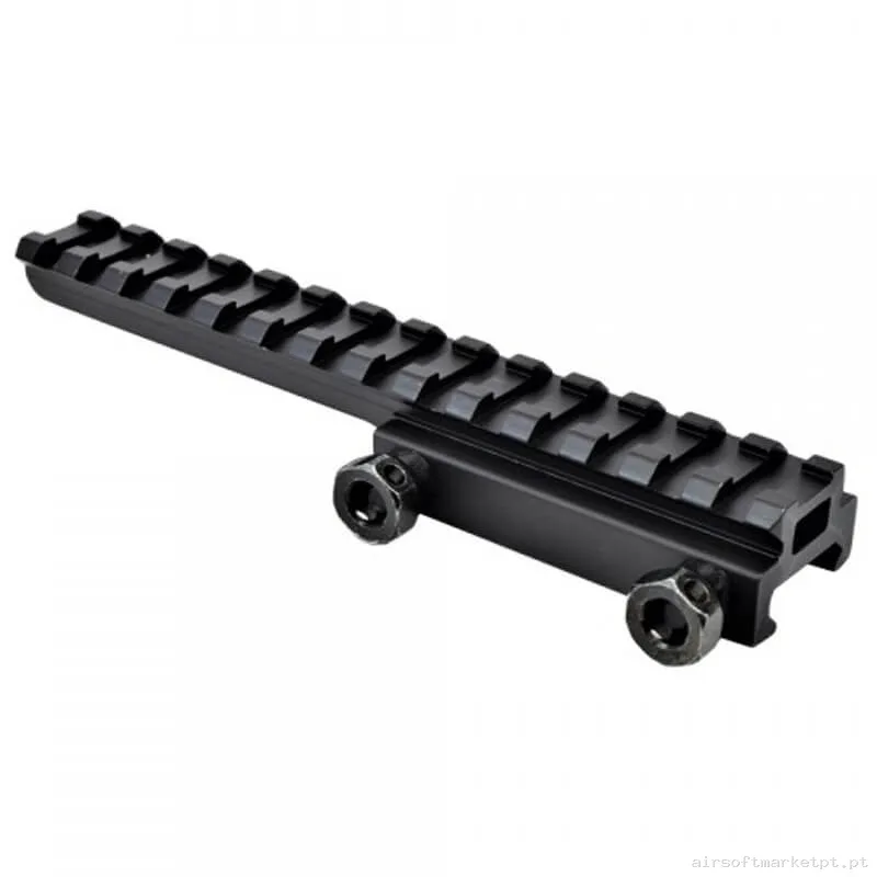Externo Sobremontura RIS Js Tactical 1/2" 14 Slot negra — Acessórios & Componentes — Airsoft Market PT