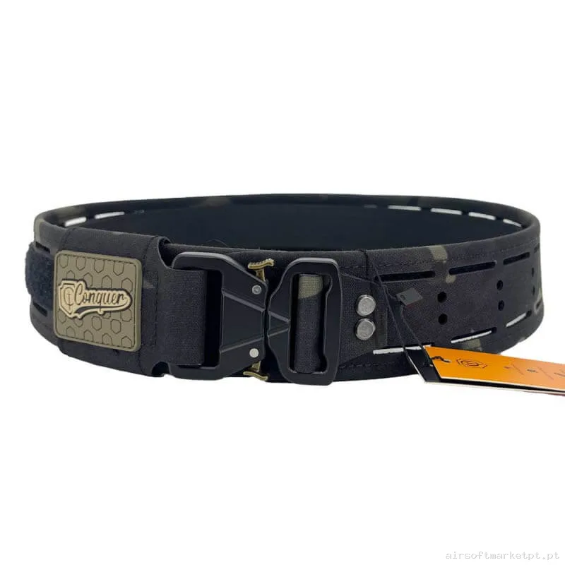 Cinturão Ceñidor MOLLE Conquer Adapt Belt Platform Estilo multicam Black — Gear Táctico — Airsoft Market PT