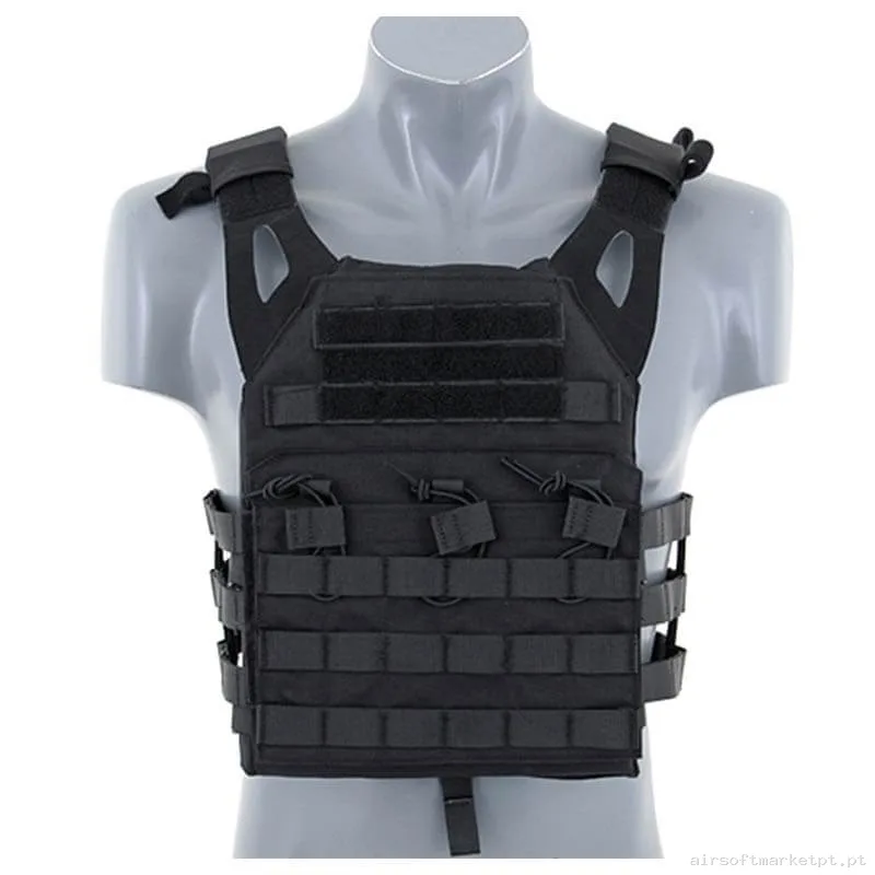 Colete Jpc Porta Placas Emerson preto — Coletes & Rigs — Airsoft Market PT