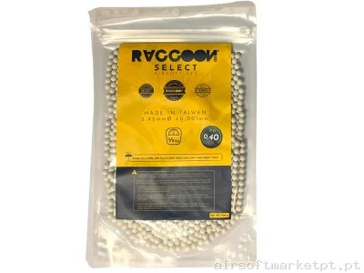 Bbs Muniçao 0,40 BIO Select Raccoon — Munição (BBs) — Airsoft Market PT