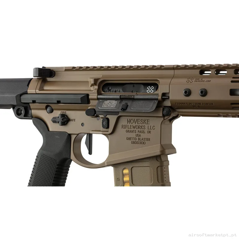 Réplica GBB Double Eagle MWS Ghetto Blaster 7″ Noveske Tan — Rifles de Assalto (AR/M4/AK) — Airsoft Market PT (foto 3)