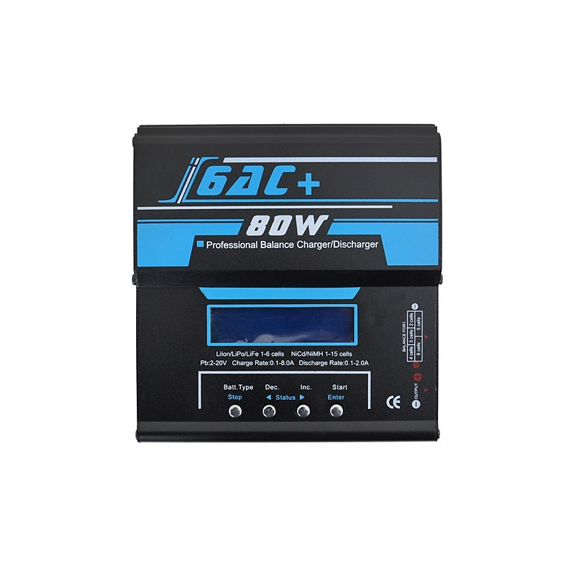 Carregador Balanceador Profissional I6AC+ 80W — Baterias & Carregadores — Airsoft Market PT