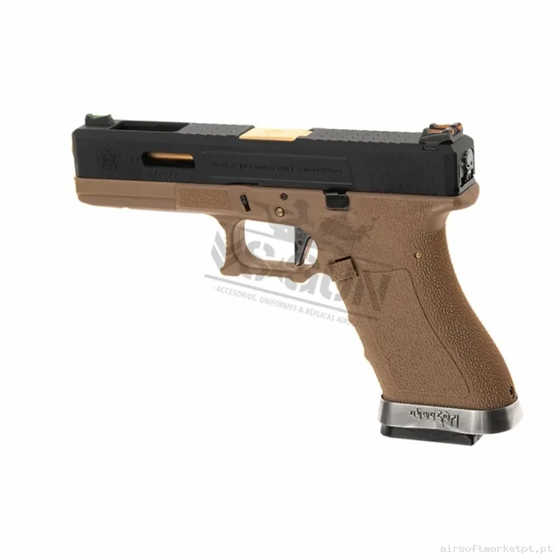 PISTOLA G17 WE G-FORCE 17 TAN/GOLD — Pistolas — Airsoft Market PT (foto 3)