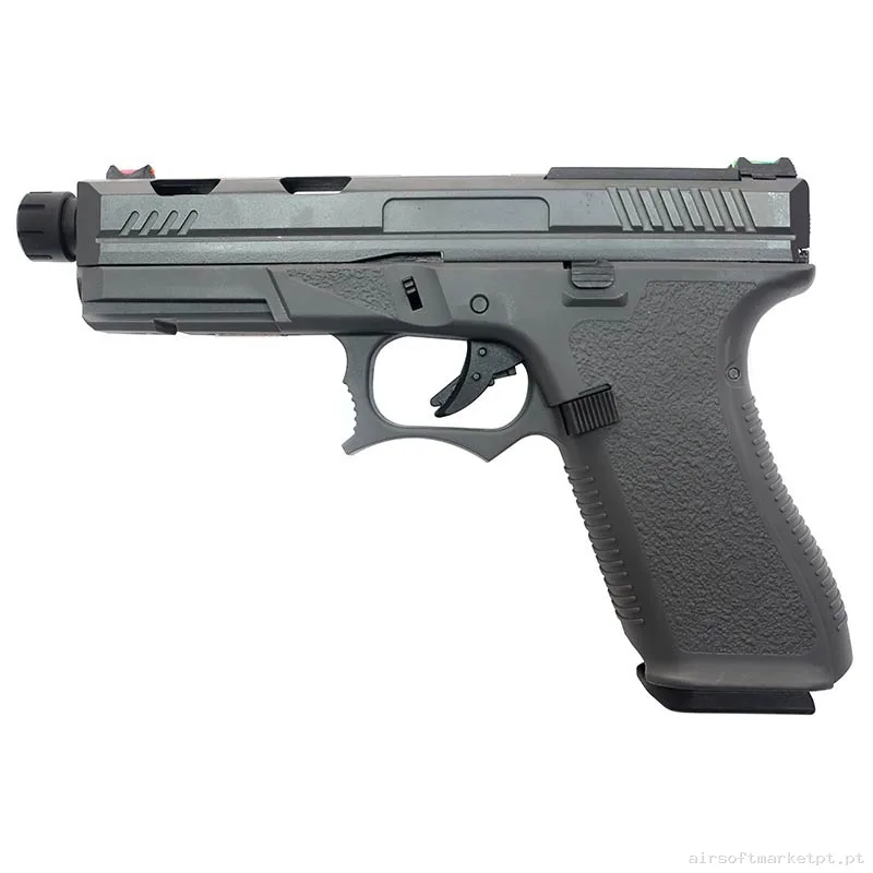 Réplica GBB Pistola G17 Golden Eagle Custom At3704gy cinza — Pistolas — Airsoft Market PT