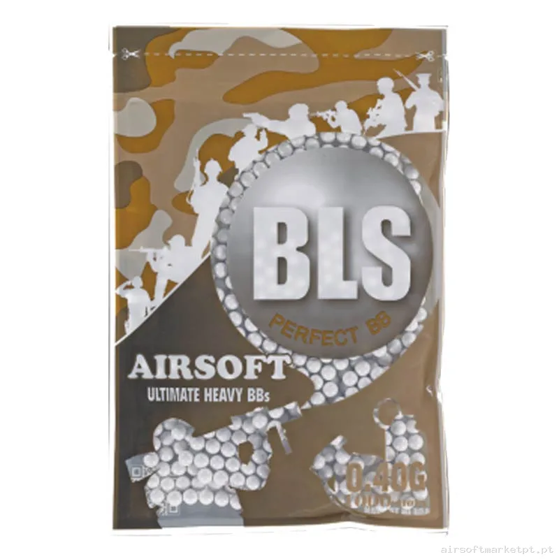 BBs 0.40g Bls Ultimate Heavy 1000 BBs Brancas — Munição (BBs) — Airsoft Market PT