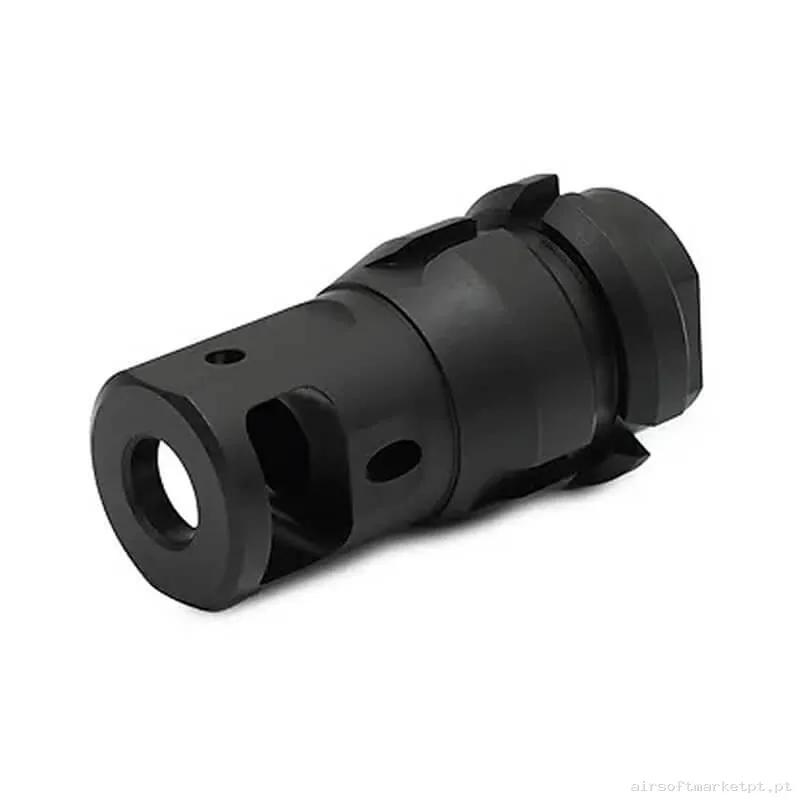 Externo Quebra-chamas PTS Dead Air Keymicro Muzzle Brake negra — Acessórios & Componentes — Airsoft Market PT