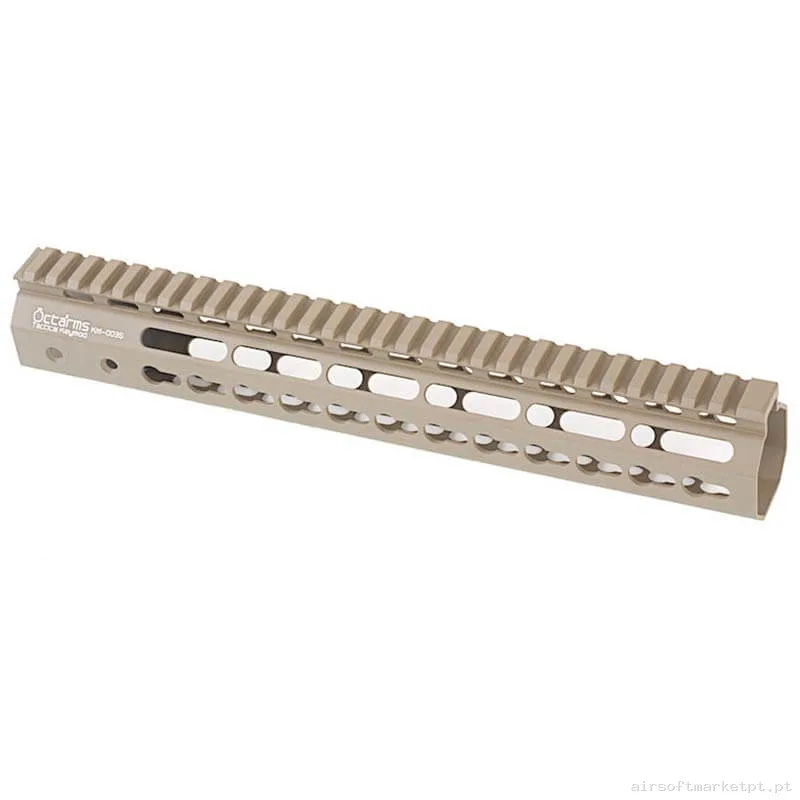 Externo Guardamão Keymod Ares Amoeba Octarms 12" tan — Acessórios & Componentes — Airsoft Market PT