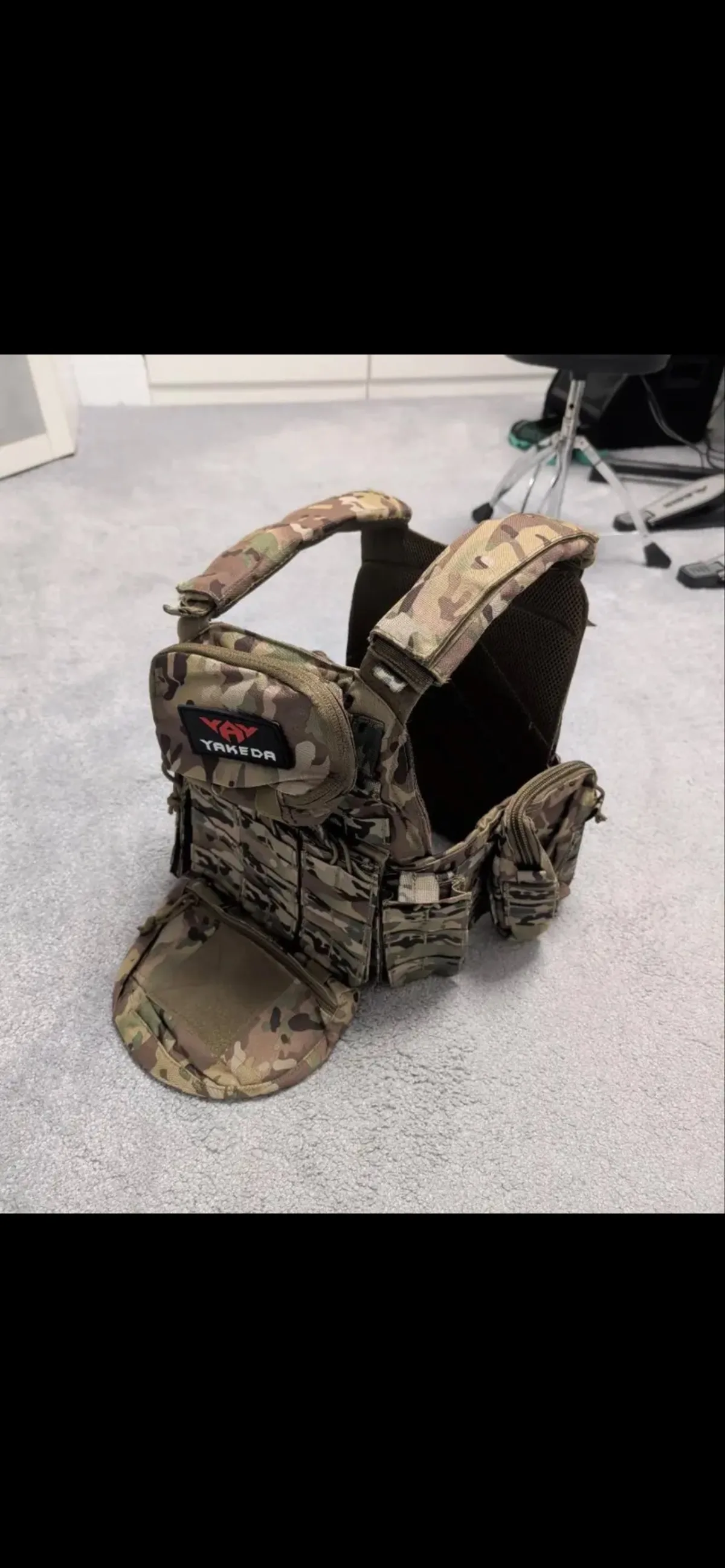Colete Tático YAKEDA Multicam – Estado Impecável — Coletes & Rigs — Airsoft Market PT