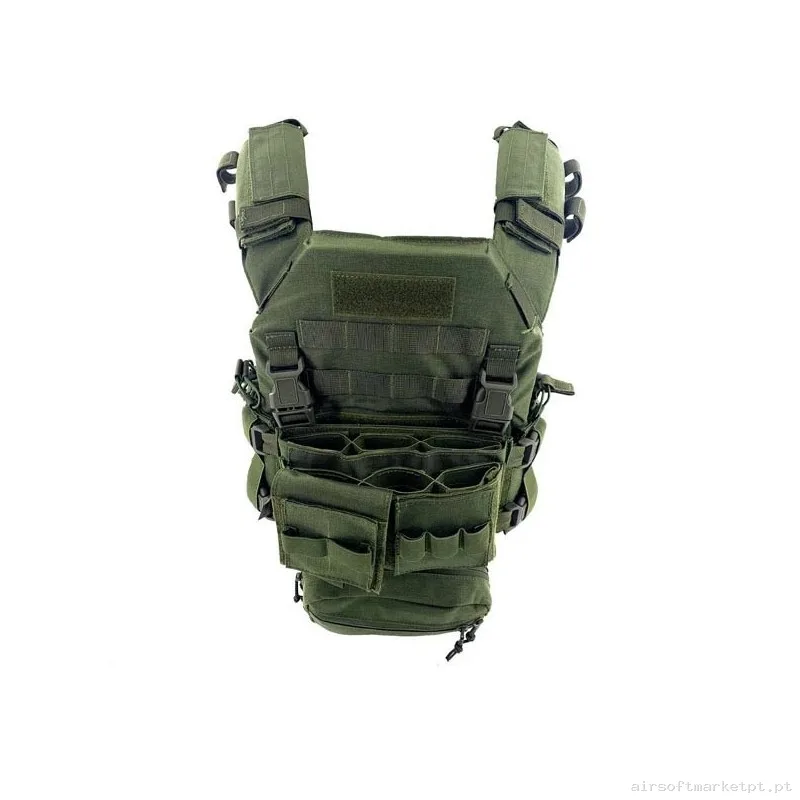Chaleco MPC Conquer Full Set Verde OD — Coletes & Rigs — Airsoft Market PT (foto 2)