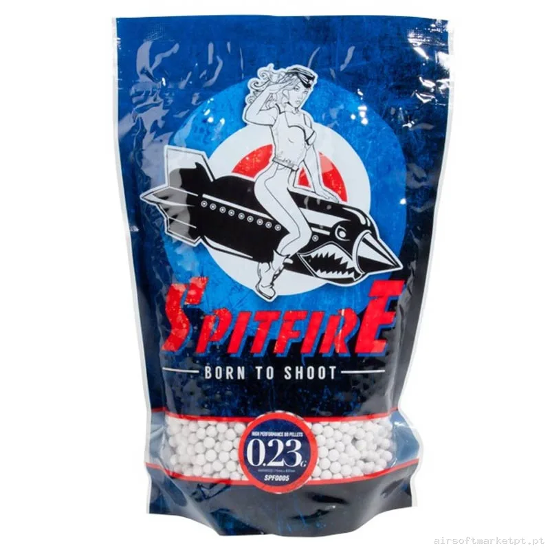 BBs 0.23g Spitfire 1kg Brancas — Munição (BBs) — Airsoft Market PT