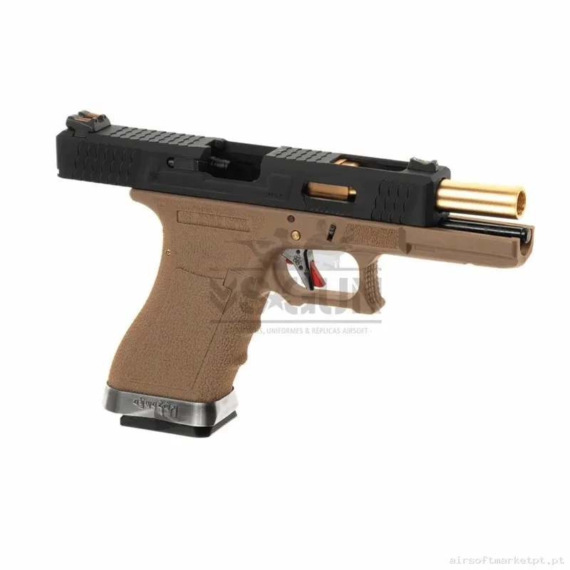 PISTOLA G17 WE G-FORCE 17 TAN/GOLD — Pistolas — Airsoft Market PT (foto 2)
