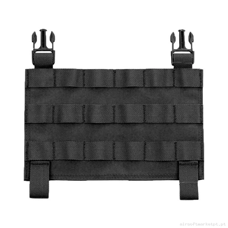 Painel Frontal Guerreiro Assault Destacável Plano MOLLE preto — Coletes & Rigs — Airsoft Market PT