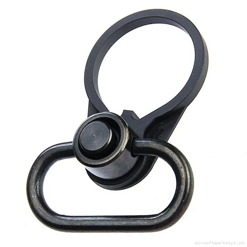 Externo Anilha Cinturão tático Porta Cano M4 MWS Angry Gun QD Swivel Giratório negro — Acessórios & Componentes — Airsoft Market PT