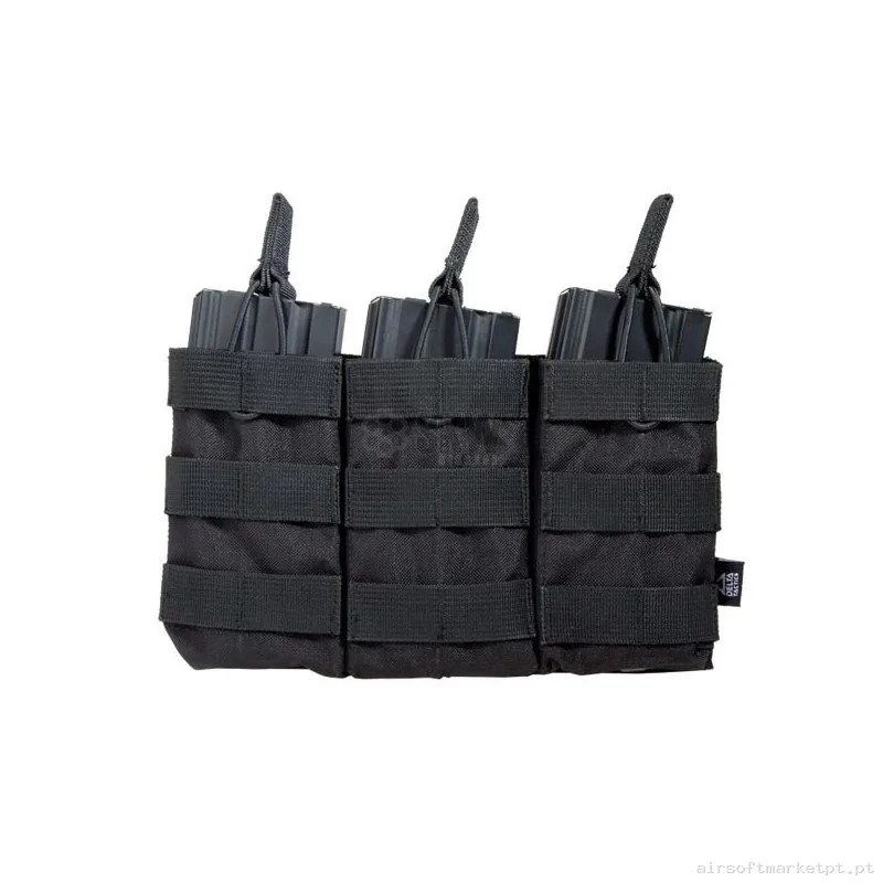Pouch M4 Molle Triple Delta Tactics - Negro — Coletes & Rigs — Airsoft Market PT