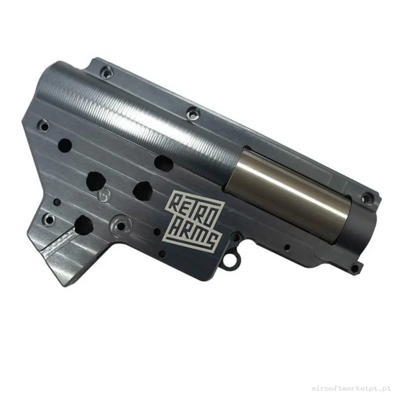 Interno Gearbox Carcasa Ver.2 Dsg Retroarms Qsc Reforçada 8mm — Peças Internas (AEG) — Airsoft Market PT