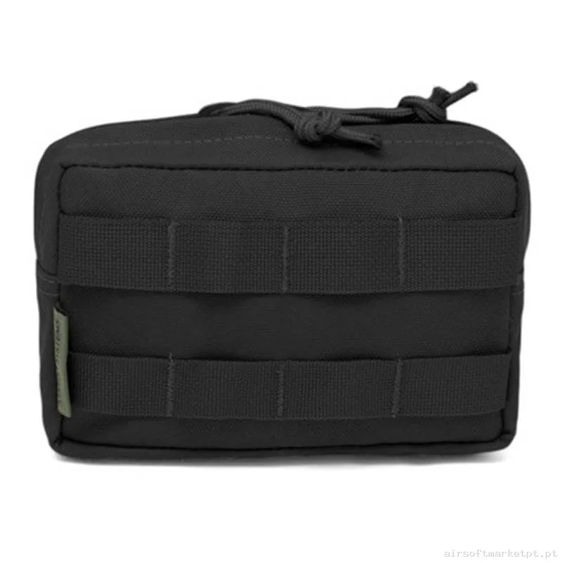 Pouch Multiusos Warrior Assault Small Horizontal C/MOLLE Delantero negro — Coletes & Rigs — Airsoft Market PT