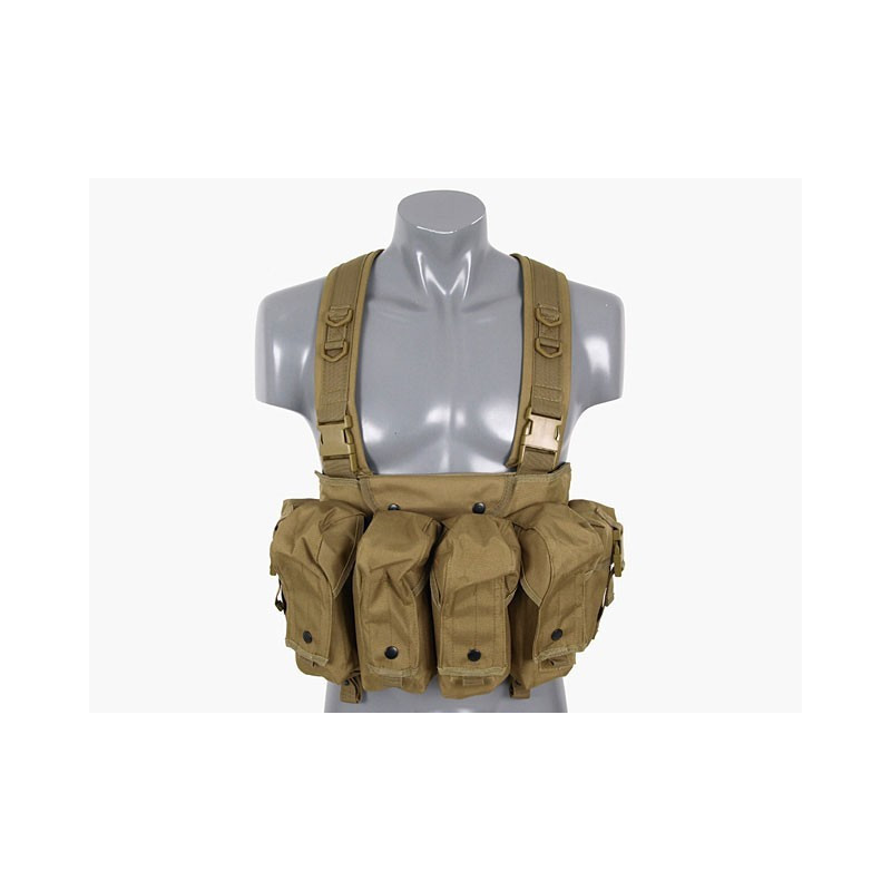 Colete Chest Rig V.II Coyote — Coletes & Rigs — Airsoft Market PT