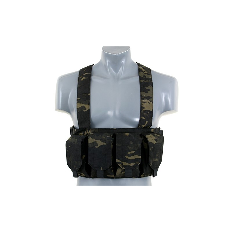 Colete Chest Rig Multicam Preto — Coletes & Rigs — Airsoft Market PT