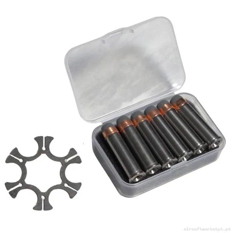 Cartuchos Revólver Ares AR-APRBBC1 gris 6u — Carregadores / Magazines — Airsoft Market PT