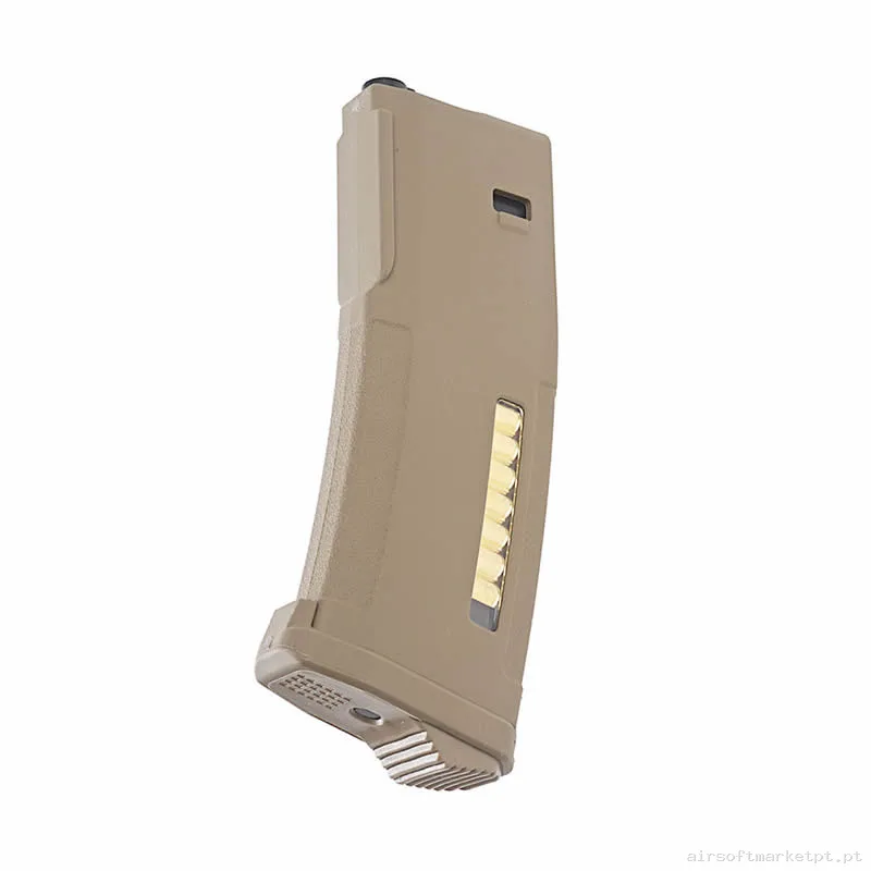 Magazine Réplica Variável M4 PTS Tokyo Marui Next Gen Enhanced Epm Polímero 30/120 Bbs tan — Carregadores / Magazines — Airsoft Market PT
