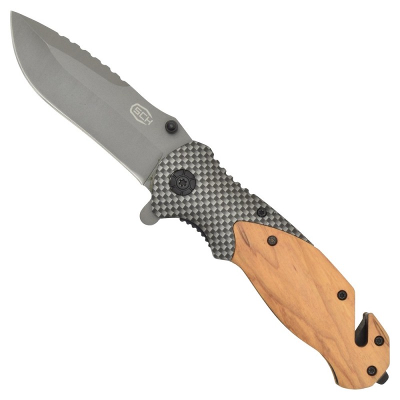 Canivete Dobrável com Cortador de Cintos 203 [SCK] — Outros — Airsoft Market PT