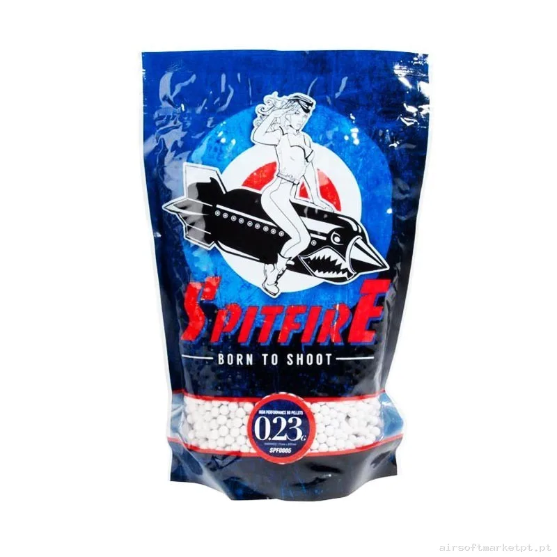 BOLAS SPITFIRE 0.23G NO BIO 1KG BLANCAS — Munição (BBs) — Airsoft Market PT