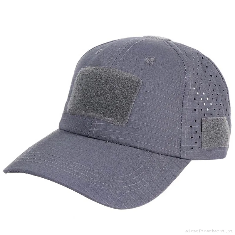 Gorra Beisbol Velcro Combat Zone 2025 Cap Grey — Proteção Ocular & Facial — Airsoft Market PT
