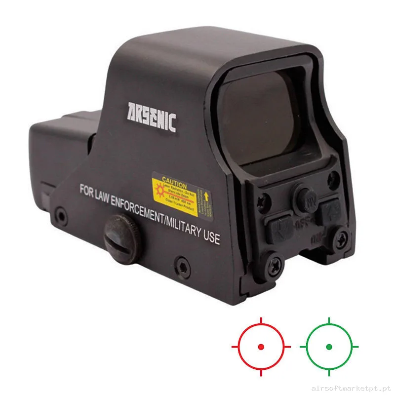 Mira Holográfica Eotech 551 Argon Arsenic negro — Miras & Ópticas — Airsoft Market PT