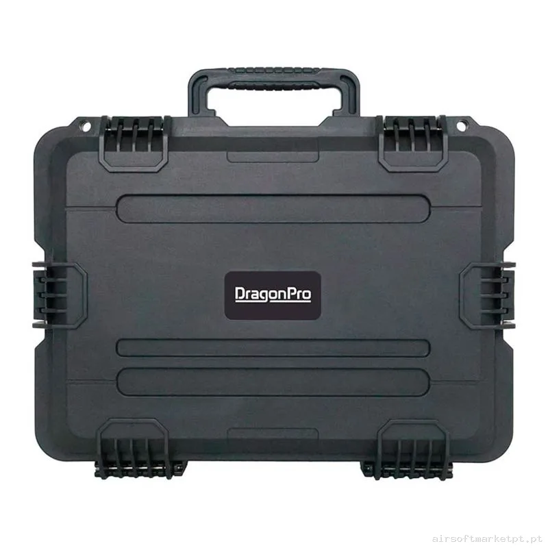 MALA RÍGIDA PARA PISTOLA DRAGONPRO 47.5 CM À PROVA D'ÁGUA IP67 PRETA — Sacos & Mochilas — Airsoft Market PT