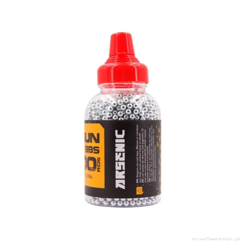 Bolas Acero Arsenic Kripton 2500rds 4.5mm Acero — Munição (BBs) — Airsoft Market PT (foto 2)