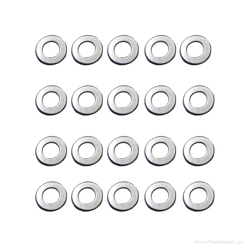 Interno Arruelas Ajuste FPS 0,30mm Shim Set 20 Pcs — Peças Internas (AEG) — Airsoft Market PT