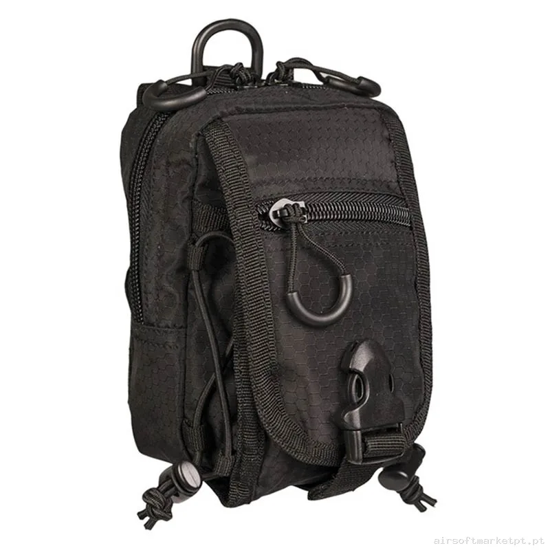 POUCH MULTIUSOS MIL-TEC HEXTAC PRETO — Coletes & Rigs — Airsoft Market PT