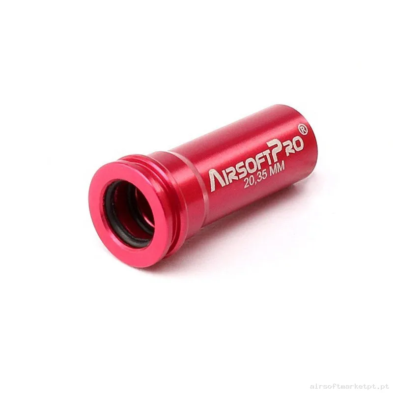 Nozzle Mp5 Airsoftpro Double Junta Aluminio 20.35mm Rojo — Peças Internas (AEG) — Airsoft Market PT (foto 2)