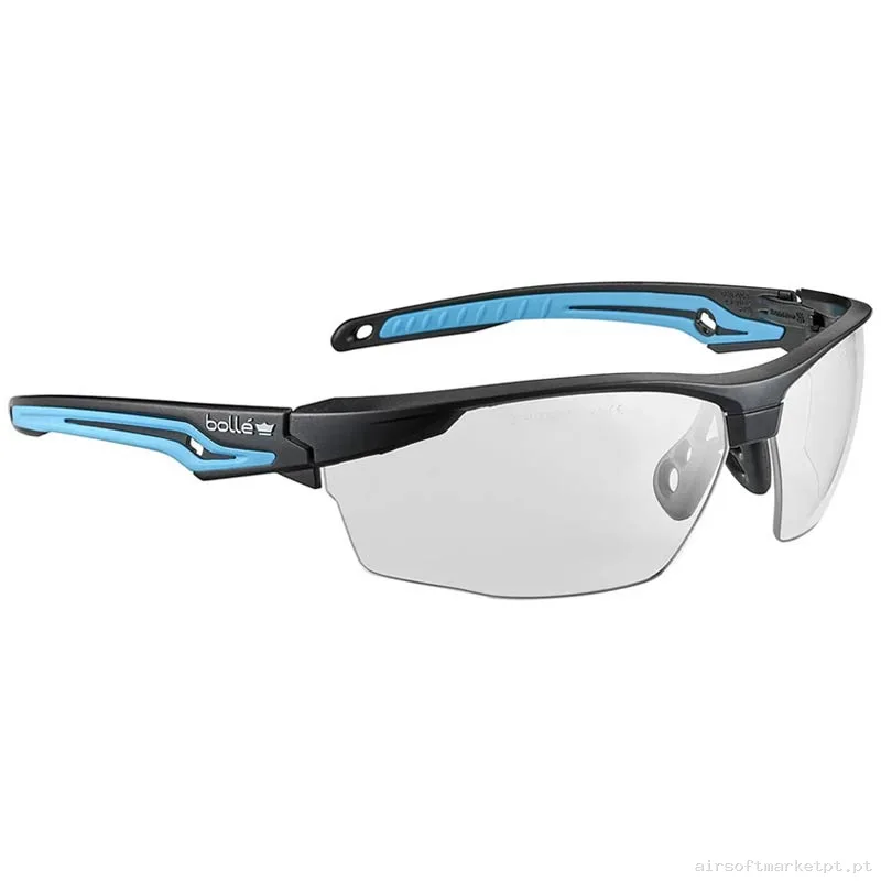 Óculos Bolle Tryon Transparentes com haste azul — Proteção Ocular & Facial — Airsoft Market PT