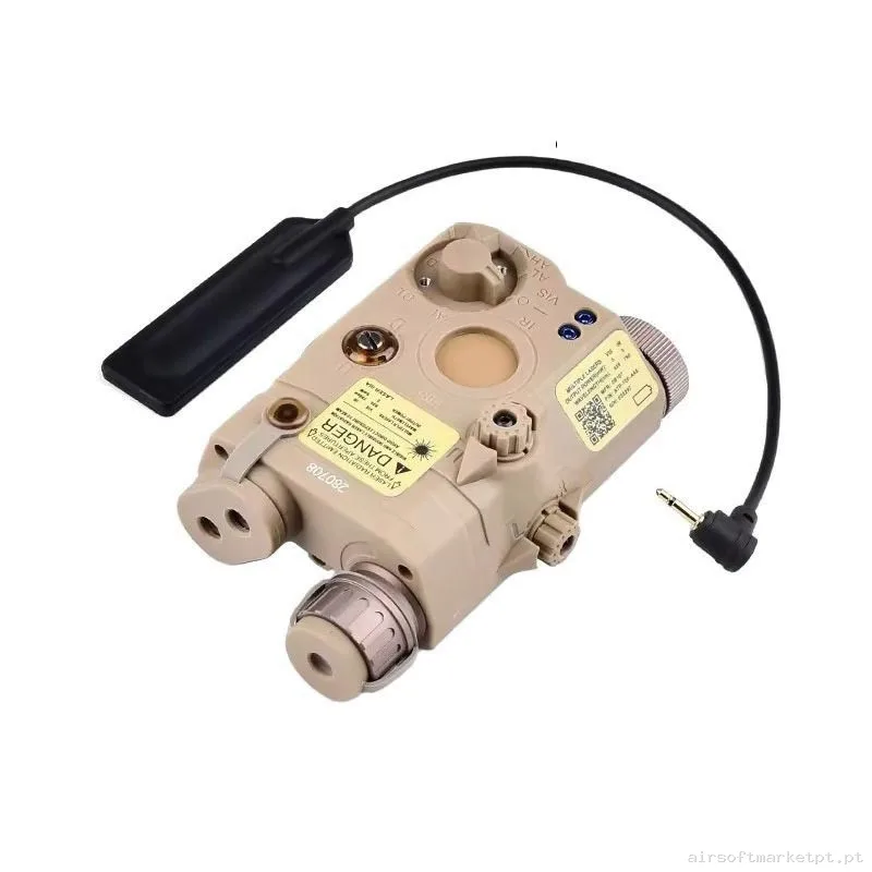 AN/PEQ Linterna/Módulo Láser Rojo Tan WADSN — Lanternas & Lasers — Airsoft Market PT