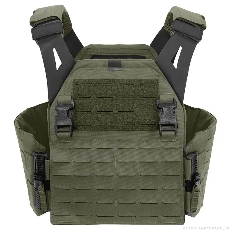 CHALECO LPC PORTA PLACAS WARRIOR ASSAULT LASER CUT LOW PROFILE CARRIER V1 RANGER GREEN — Coletes & Rigs — Airsoft Market PT
