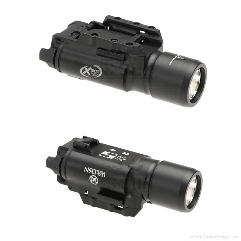 Linterna Wadsn X300 Para Pistola Negra — Lanternas & Lasers — Airsoft Market PT