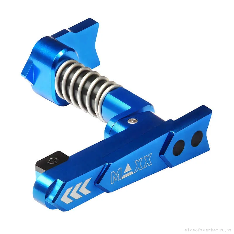 Externo Reten de Magazine M4 Ambidiestro Maxx Model Style a azul — Acessórios & Componentes — Airsoft Market PT