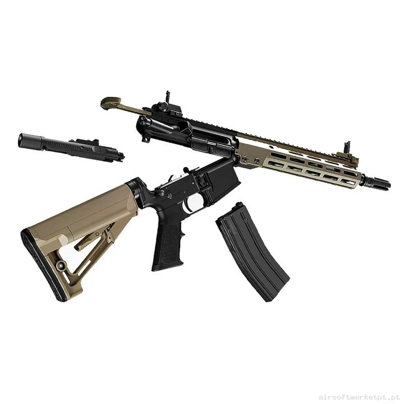 Réplica URG-I MK16 Zet System GBB MWS Tokyo Marui Negro Tan — Rifles de Assalto (AR/M4/AK) — Airsoft Market PT (foto 5)