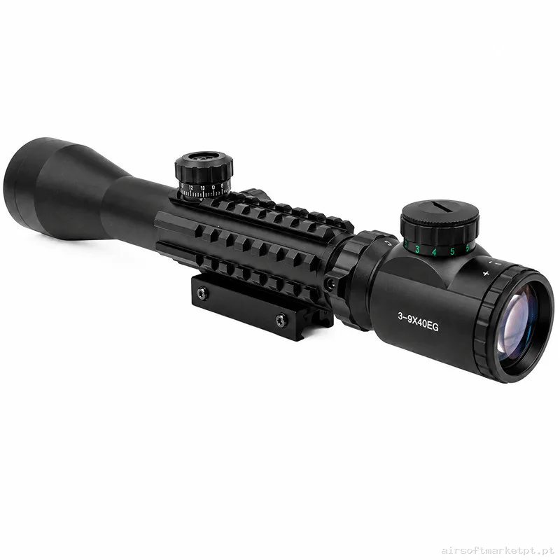 Visor Arsenic Argon 3-9x40 EG Con Railes Negro - Ajuste Exterior — Miras & Ópticas — Airsoft Market PT (foto 2)