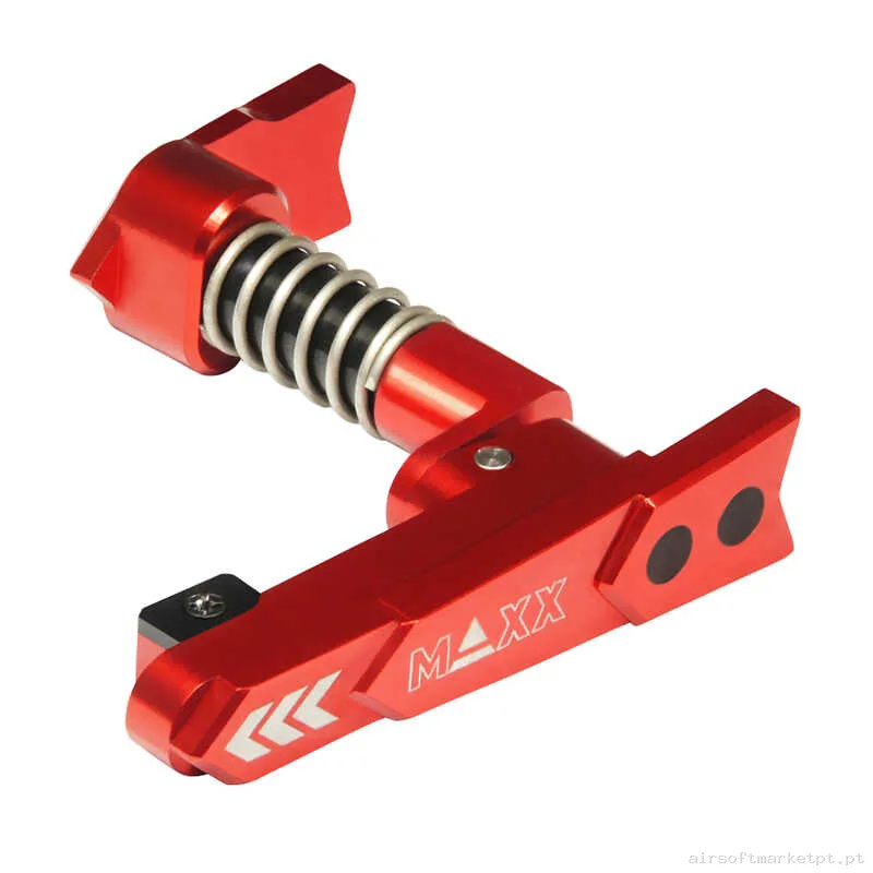Externo Reten de Magazine M4 Ambidiestro Maxx Model Style a vermelho — Acessórios & Componentes — Airsoft Market PT