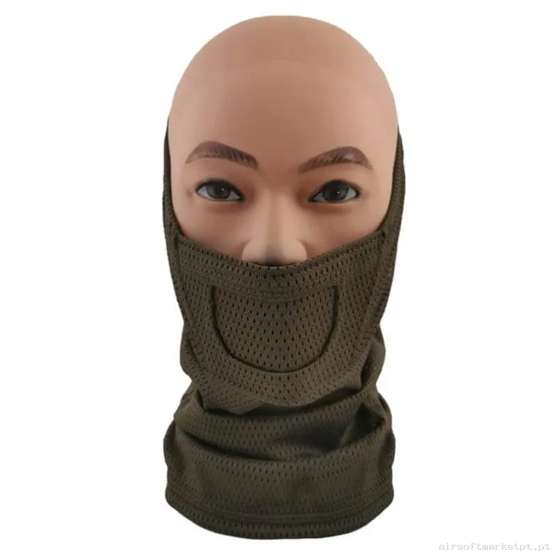 Máscara de Proteção Balaclava Cygnus Armory Face Warrior Gen.2 verde od — Proteção Ocular & Facial — Airsoft Market PT
