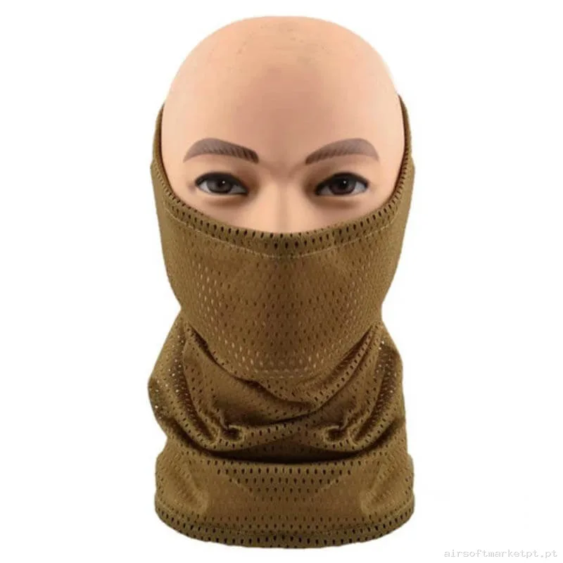 Braga Táctica Cygnus Armory Tubescarf coyote — Proteção Ocular & Facial — Airsoft Market PT