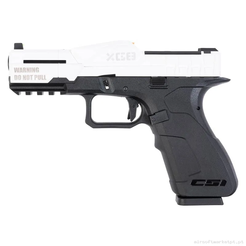 Réplica GBB Pistola G17 Poseidon Xg8-Pw negra/Branca — Pistolas — Airsoft Market PT